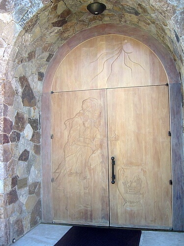 Amazing etched door